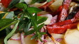 Запеканка из картофеля с чоризо