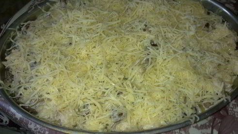 запеканка из куриной грудки и опят