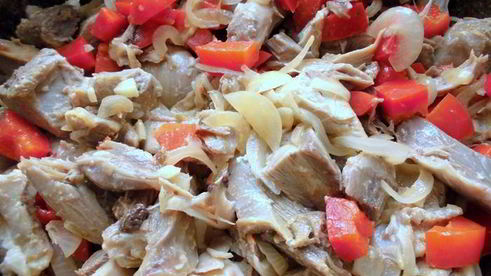 запеканка из курицы под белым соусом