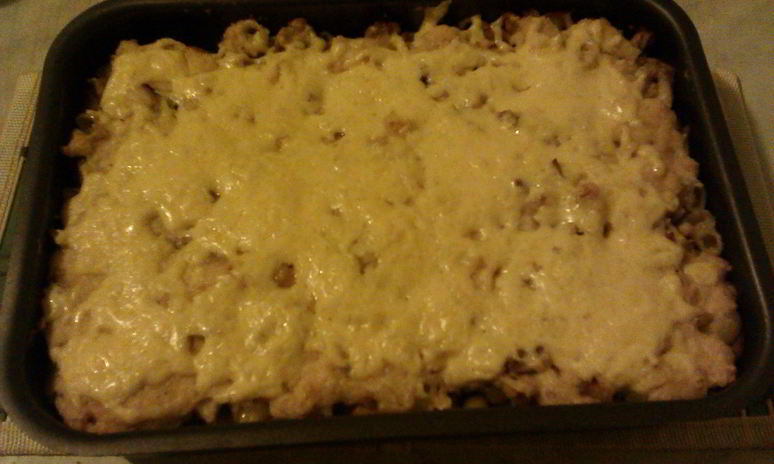 Рецепт запеканки из макарон с курицей
