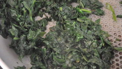 запеканка из нута со шпинатом