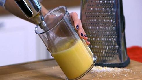 запеканка из рикотты со сладким картофелем и шалфеем