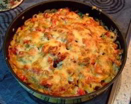 Запеканка из тунца и макарон