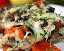 Запеканка с баклажанами