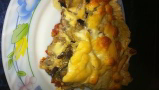 Запеканка с баклажаном