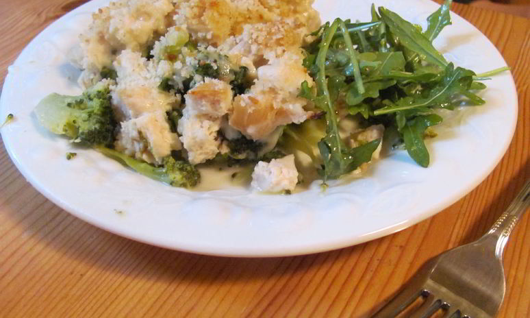 Рецепт запеканки с курицей и брокколи