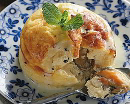 Запеканки с мидиями и мятой