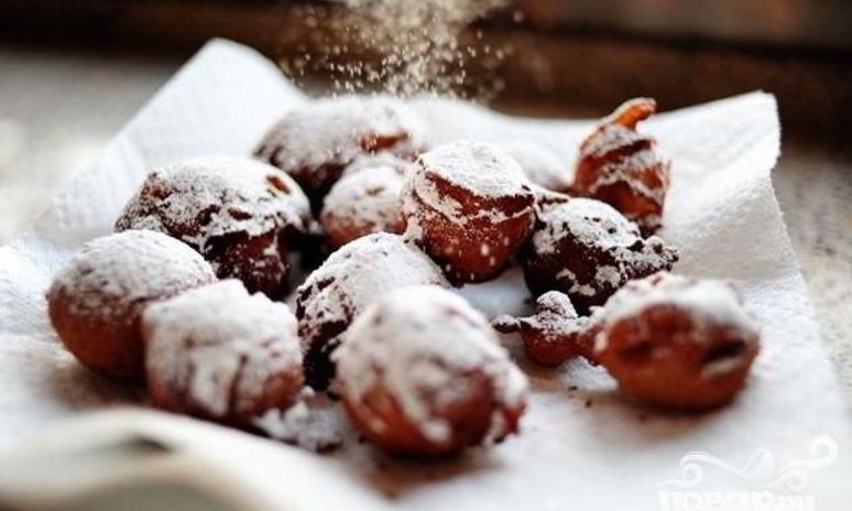 Рецепт жареных яблок в тесте