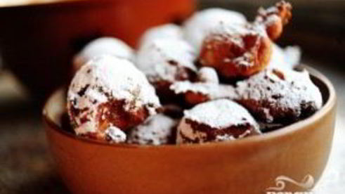 жареные яблоки в тесте