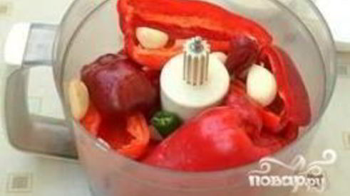 аджика из перца и чеснока