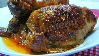 Курица в аджике с белым вином