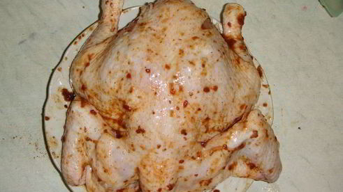 курица в аджике с овощами