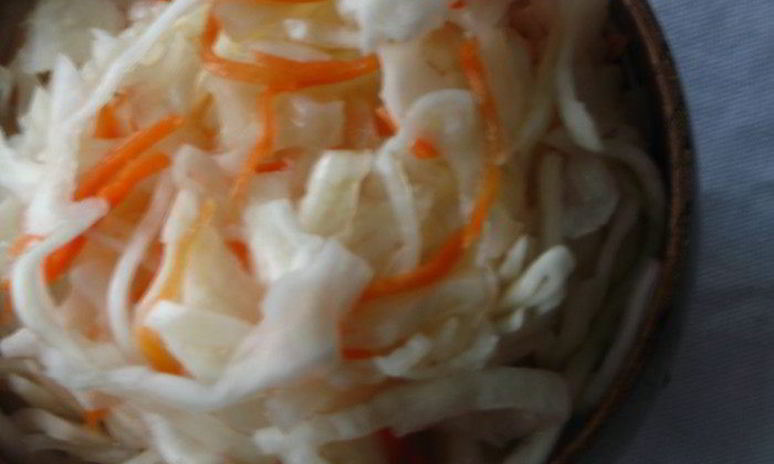 Рецепт быстрой квашеной капусты