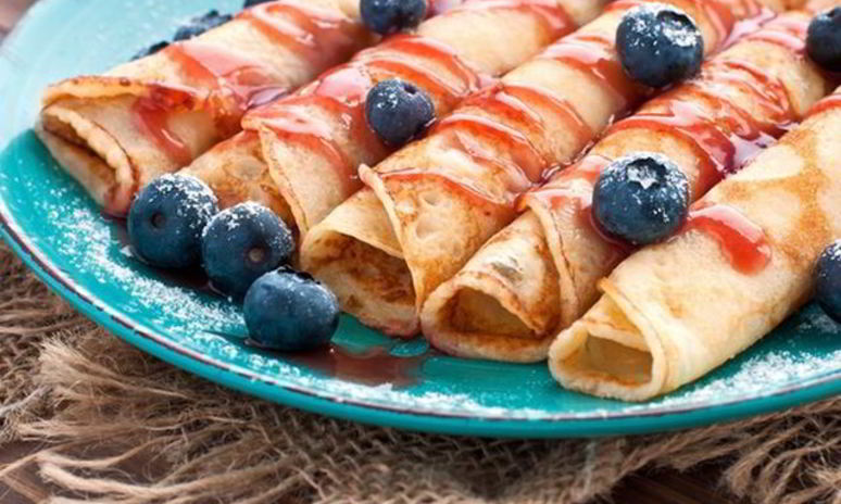 Рецепт блинчиков с джемом