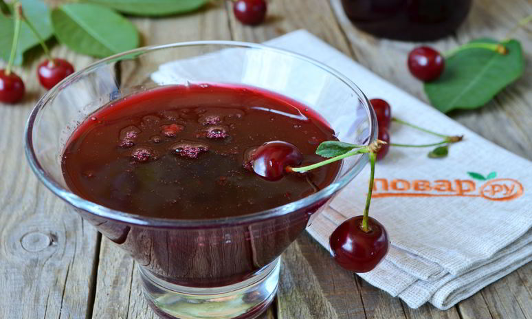 Рецепт джема из вишни без косточек на зиму