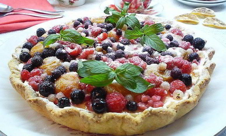 Рецепт кростаты с абрикосовым джемом и рикоттой