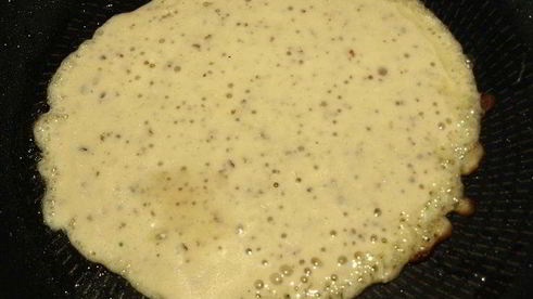 миндальные блинки с клубничным джемом