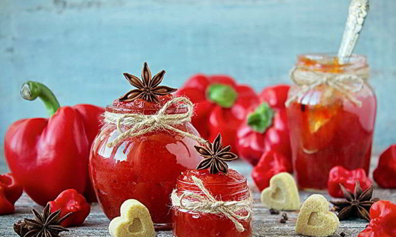Рецепт пряного джема из сладкого и жгучего перца