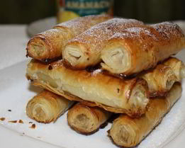 Трубочки с ананасовым джемом