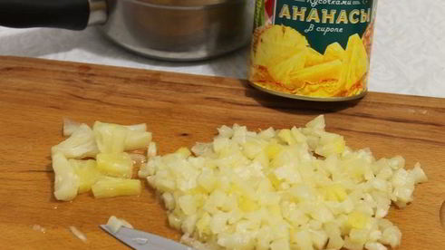 трубочки с ананасовым джемом