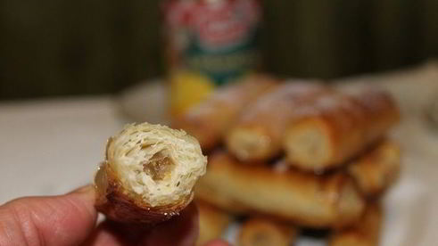 трубочки с ананасовым джемом