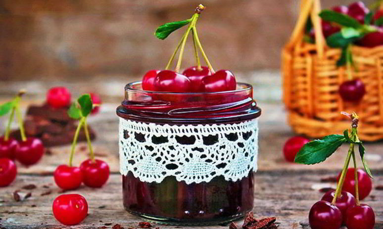 Рецепт вишневого джема с горьким шоколадом