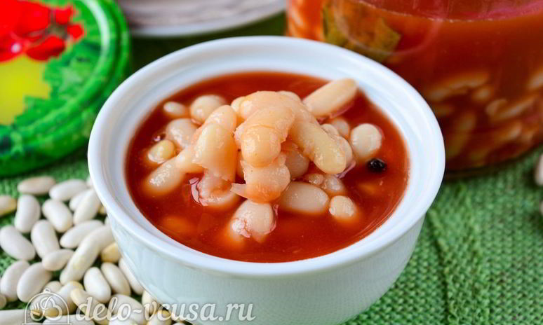 Рецепт фасоли в томате на зиму