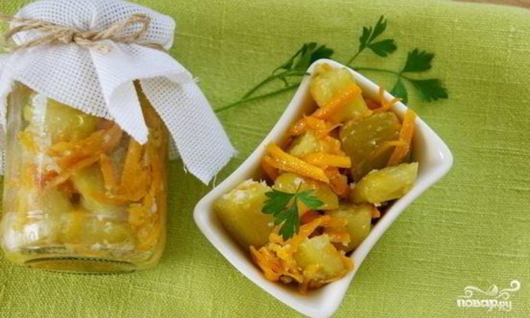 Рецепт кабачков с морковкой на зиму