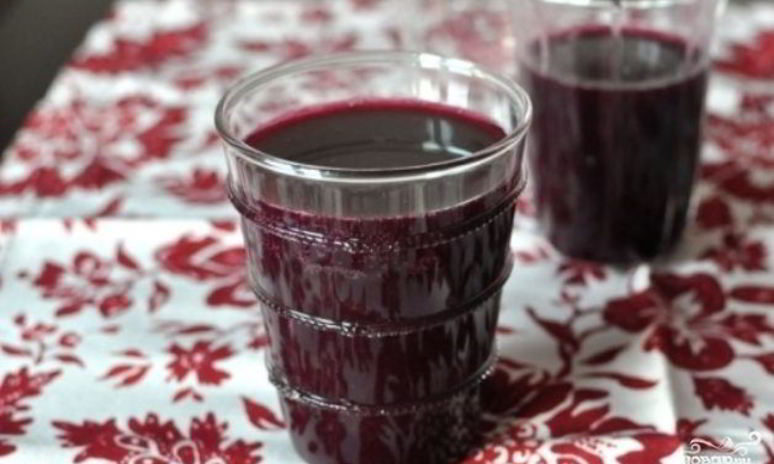 Рецепт черничного компота