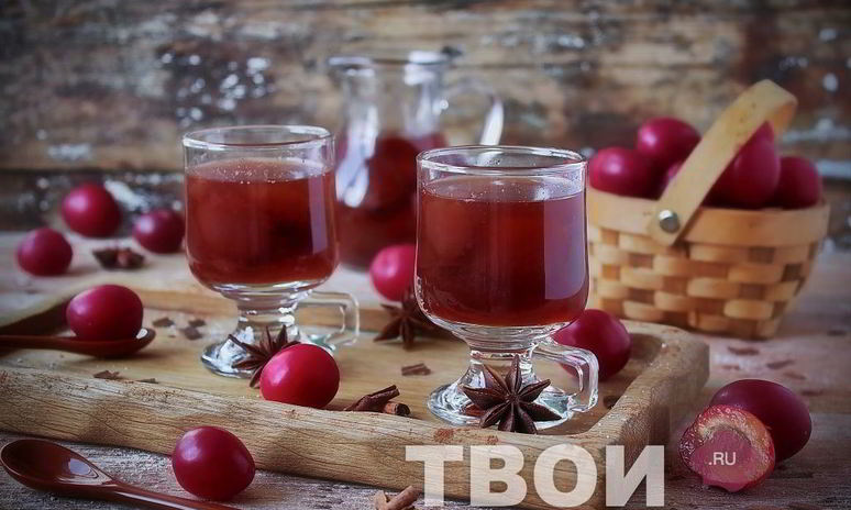 Рецепт компота из алычи