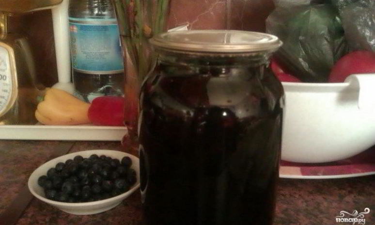 Рецепт компота из черники на зиму