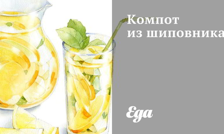 Рецепт компота из шиповника