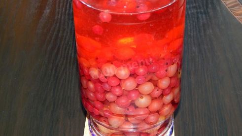 компот из смородины и крыжовника на зиму