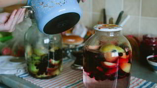 Яблочный компот из свежих яблок