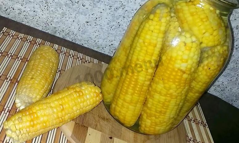 Рецепт кукурузы на зиму в початках