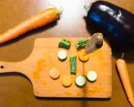 Квашеные баклажаны, фаршированные морковью