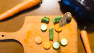 Квашеные баклажаны, фаршированные морковью