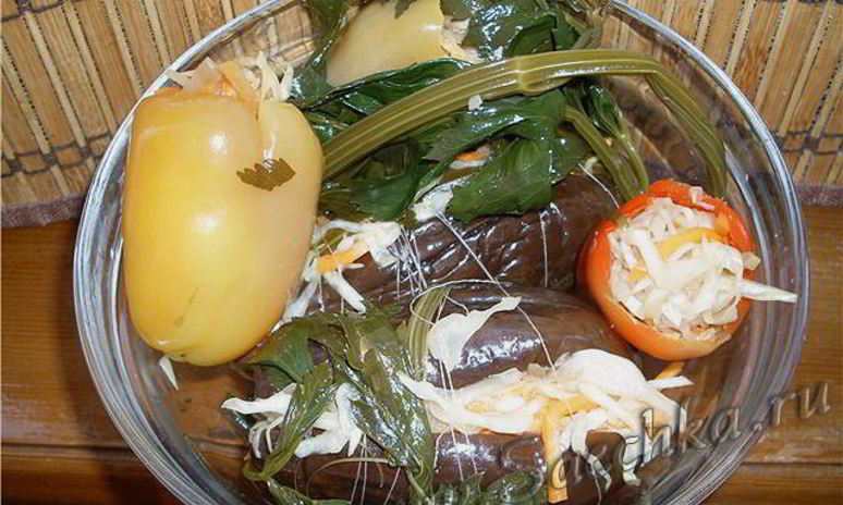 Рецепт квашеных баклажанов