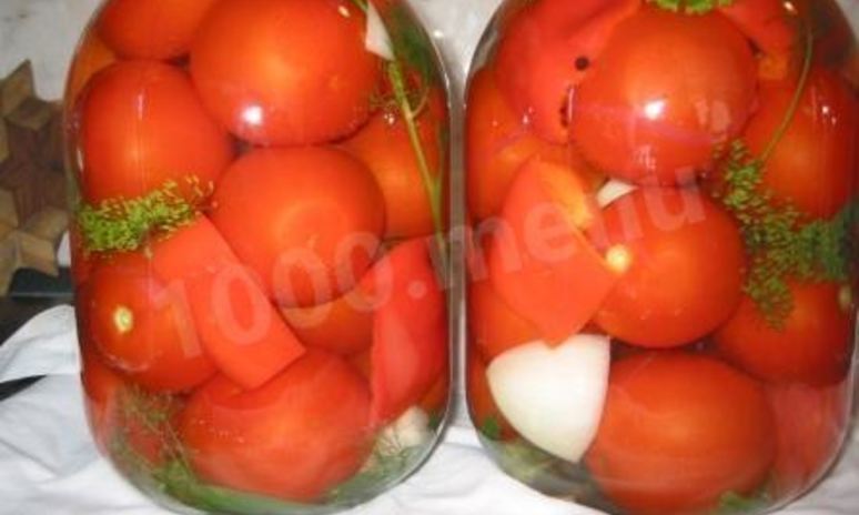 Рецепт квашеных помидоров в банках на зиму
