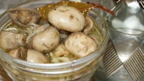 быстрые маринованные шампиньоны