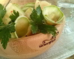 Кабачки маринованные мгновенного поедания