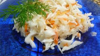 Капуста быстрая, маринованная за 1 день