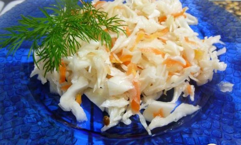 Рецепт капусты быстрой, маринованной зы 1 день