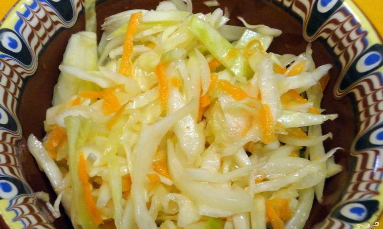 Рецепт маринованной капусты без лука