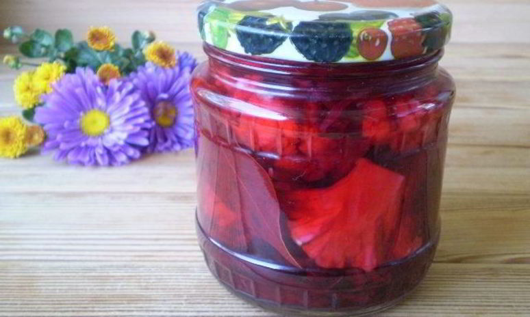 Рецепт маринованной цветной капусты со свеклой