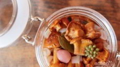 маринованные лисички