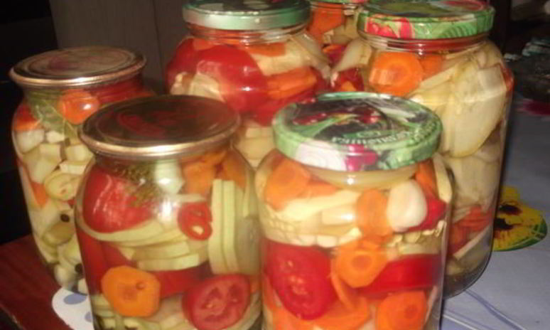 Рецепт маринованных овощей краски лета