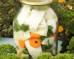 Маринованные патиссоны на зиму хрустящие