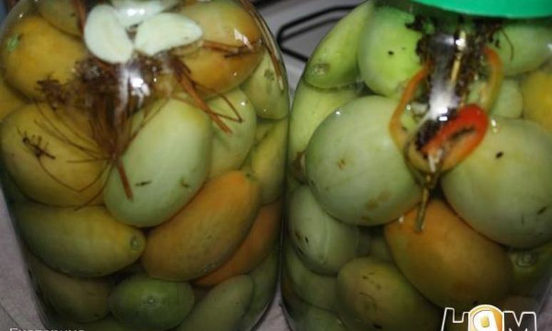 Рецепт маринованных зеленых помидоров