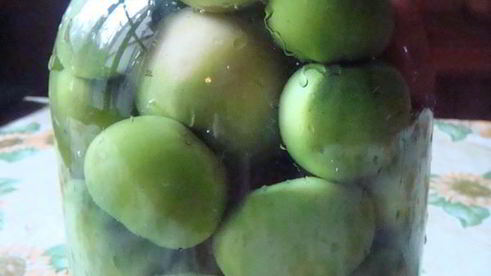 маринованные зеленые помидоры